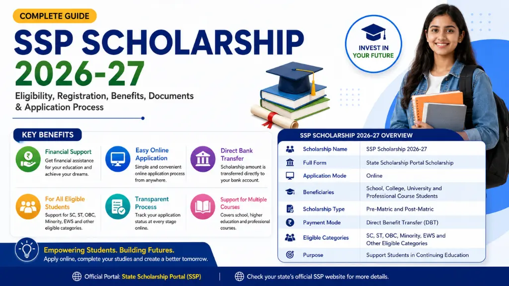 SSP Scholarship 2026-27